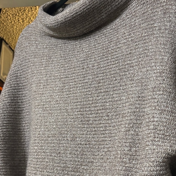 Simply Vera Vera Wang Textured Cowl Neck Sweater in Taupe - Picture 3 of 5